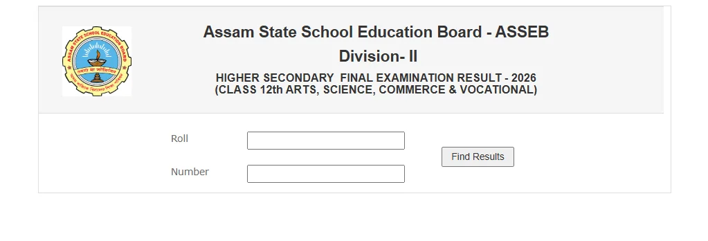 AHSEC 12th results 2026