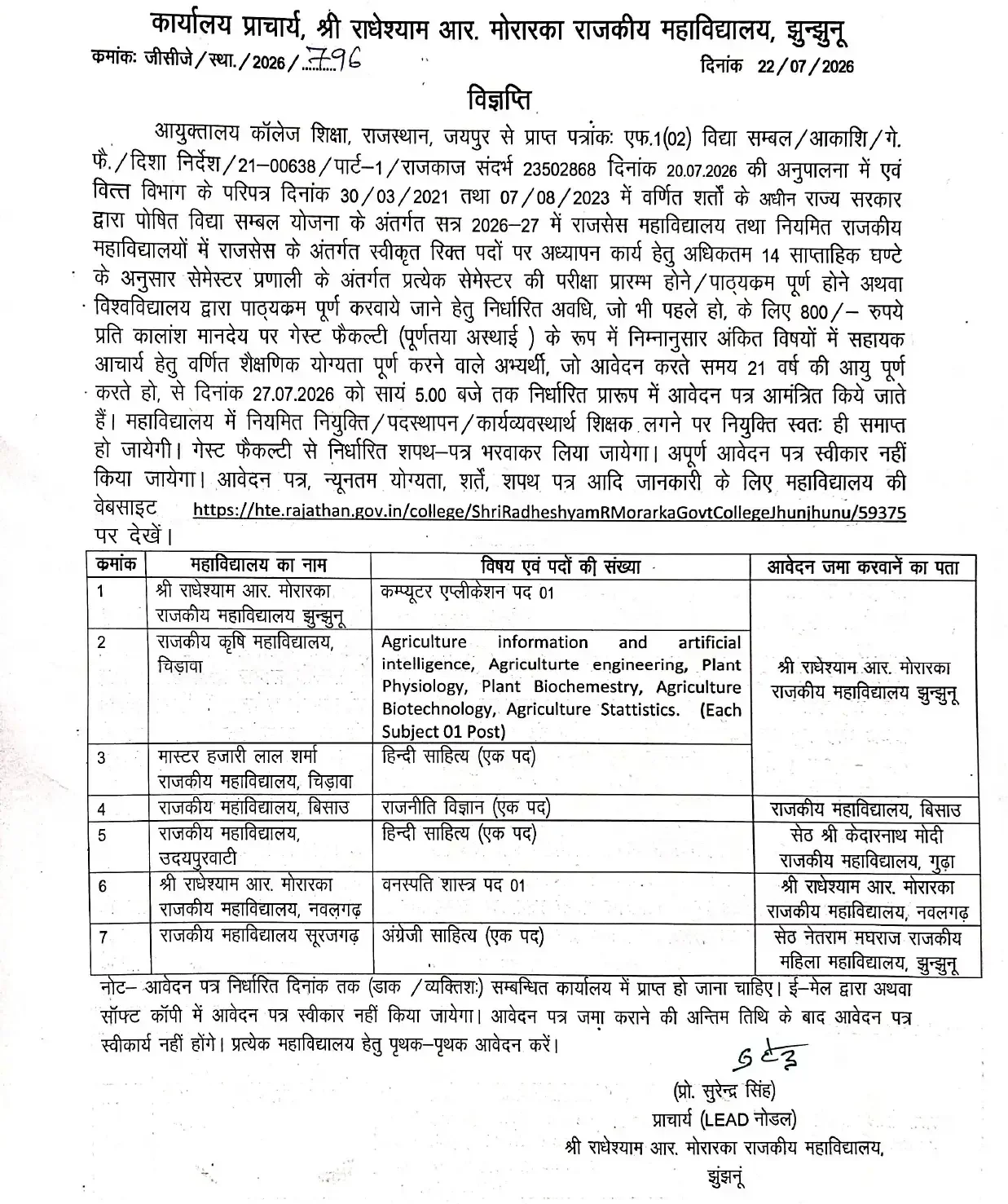 vidhya sambal yojana 2026 last date