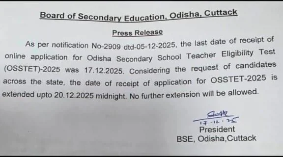 OSSTET Apply Online 2025