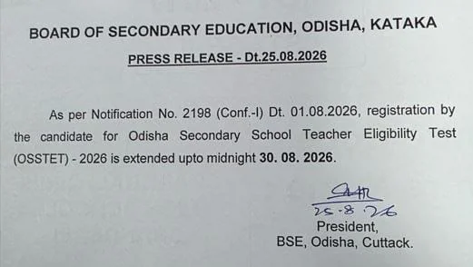 OSSTET Apply Online 2026 Link Active @bseodisha.ac.in, Apply Online Last Date Extended_2.1