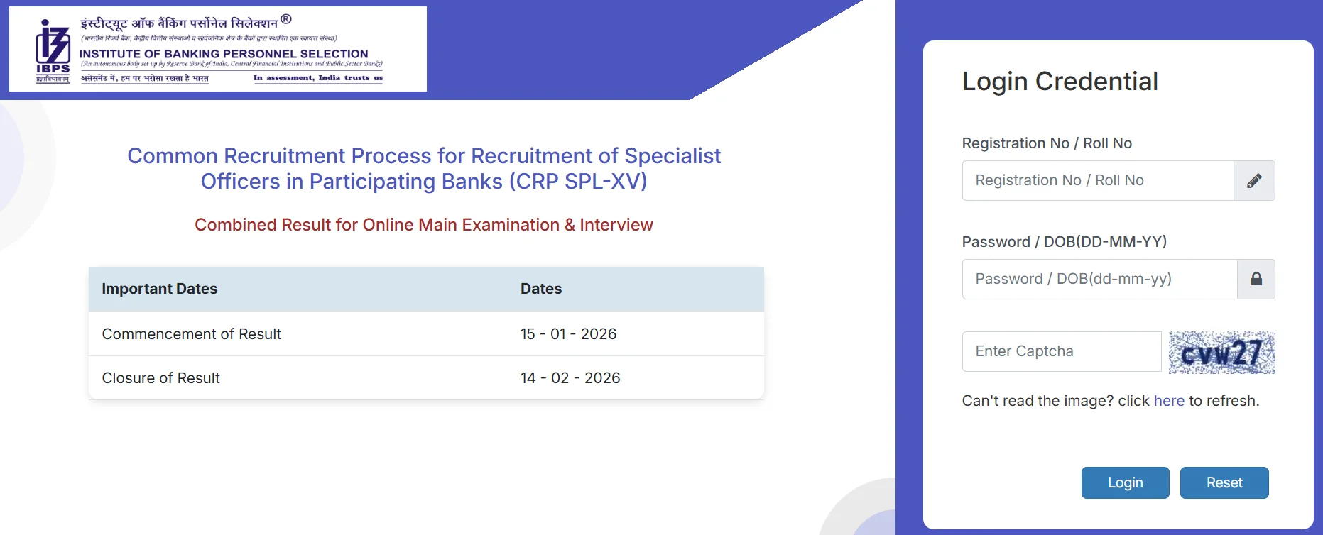 IBPS AFO Final Result 2025 Link