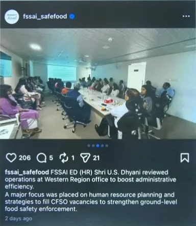 FSSAI CFSO Recruitment 2026