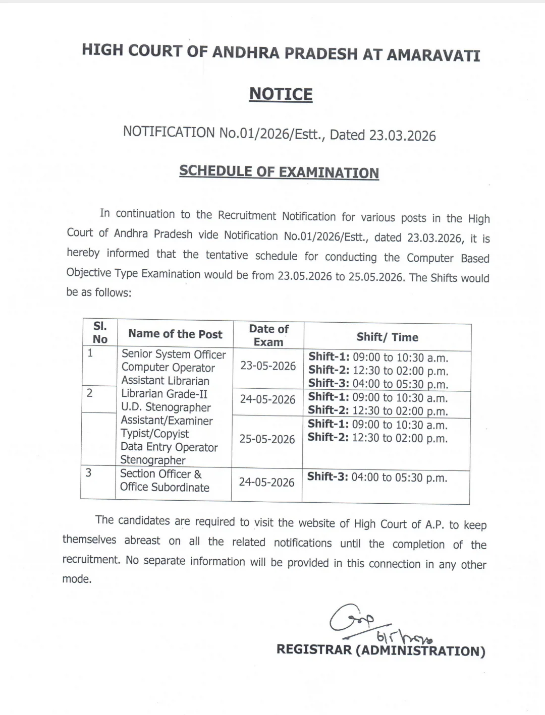 AP High Court Exam Date 2026 Out For 300 Posts Vacancies, Check Exam Pattern_2.1