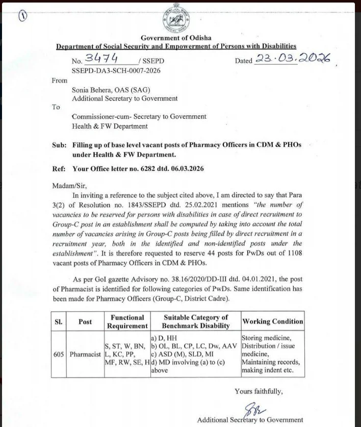 OSSSC Pharmacist Officer Recruitment 2026 Notification Out Soon For 1108 Posts_2.1